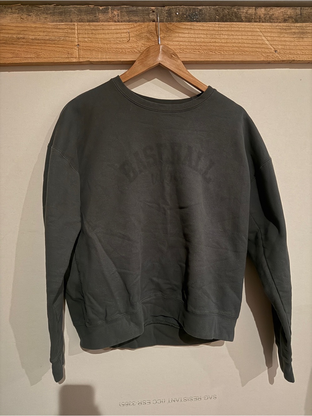 Tultex Washed Charcoal Crewneck Sweatshirt